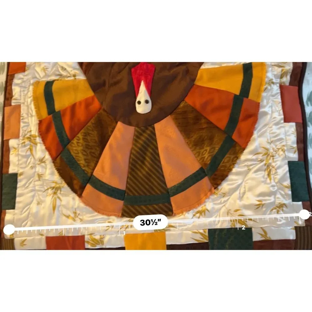 Handmade Thanksgiving quilt by Karen Adamcik, Midland MI